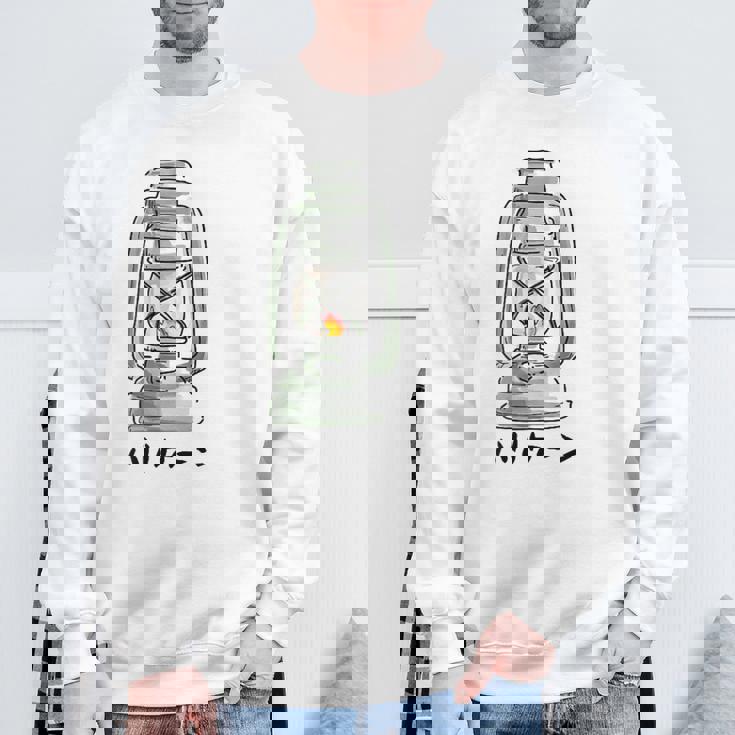 ハリケーンランタンtシャツ白 スウェットシャツ 高齢者への贈り物