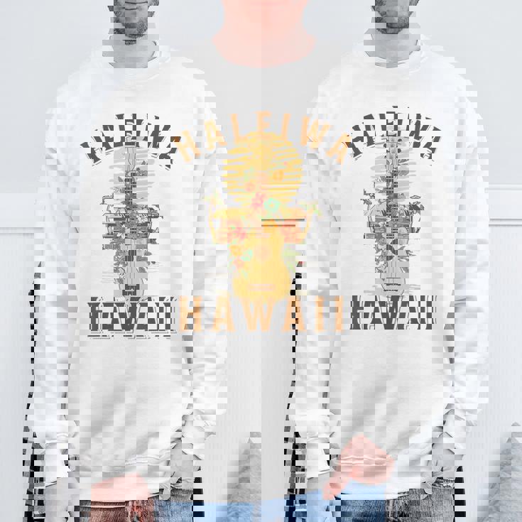 ハレイワ ハワイ ビーチ 夏休み スウェットシャツ 高齢者への贈り物