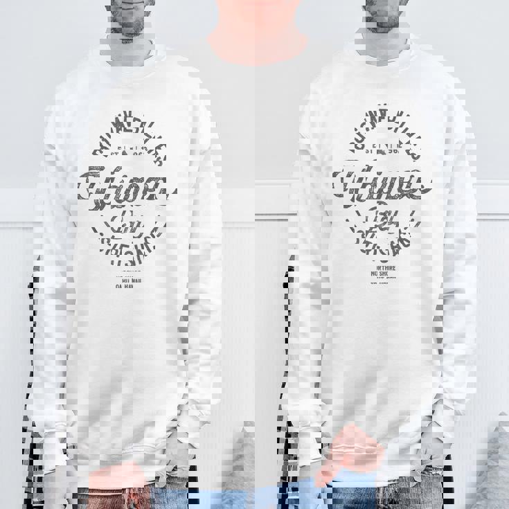 ハワイアンサーフデザインワイメアベイノースショアハワイバケーション スウェットシャツ 高齢者への贈り物