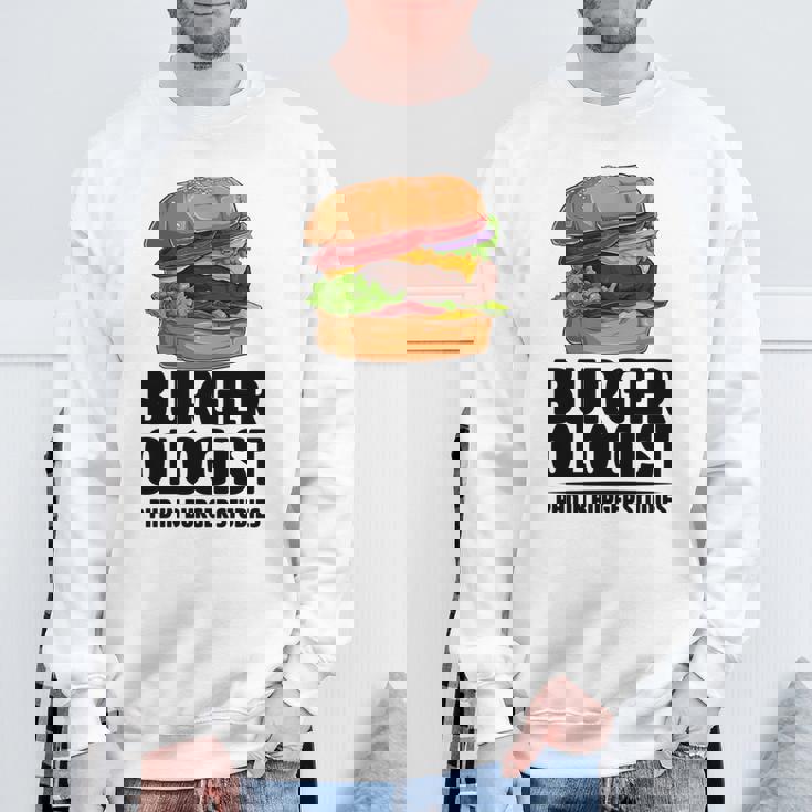 ハンバーガー研究 ハンバーガー 長袖tシャツ スウェットシャツ 高齢者への贈り物