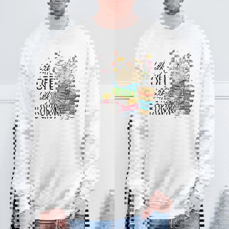 ハーフコーヒー ハーフブックワーム 読書本 コーヒーカップ スウェットシャツ 高齢者への贈り物