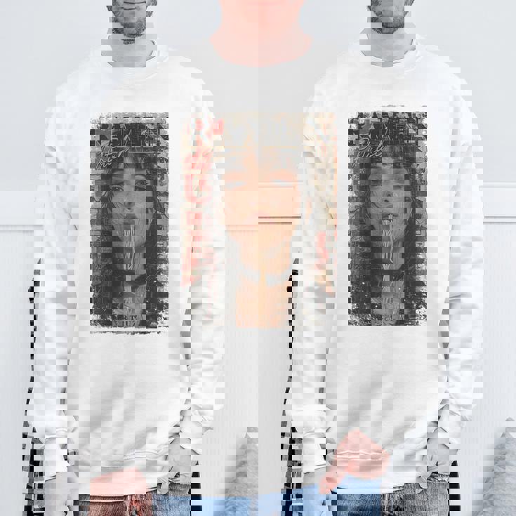 バックプリントtシャツ ピンナップガール ラーメン ヌードル アニメ マンガ アジアン ラーメン スウェットシャツ 高齢者への贈り物