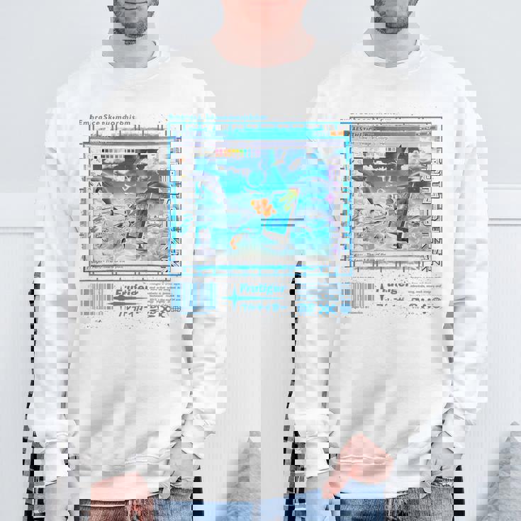 バックプリントフルティガーエアロファッションコレクション スウェットシャツ 高齢者への贈り物