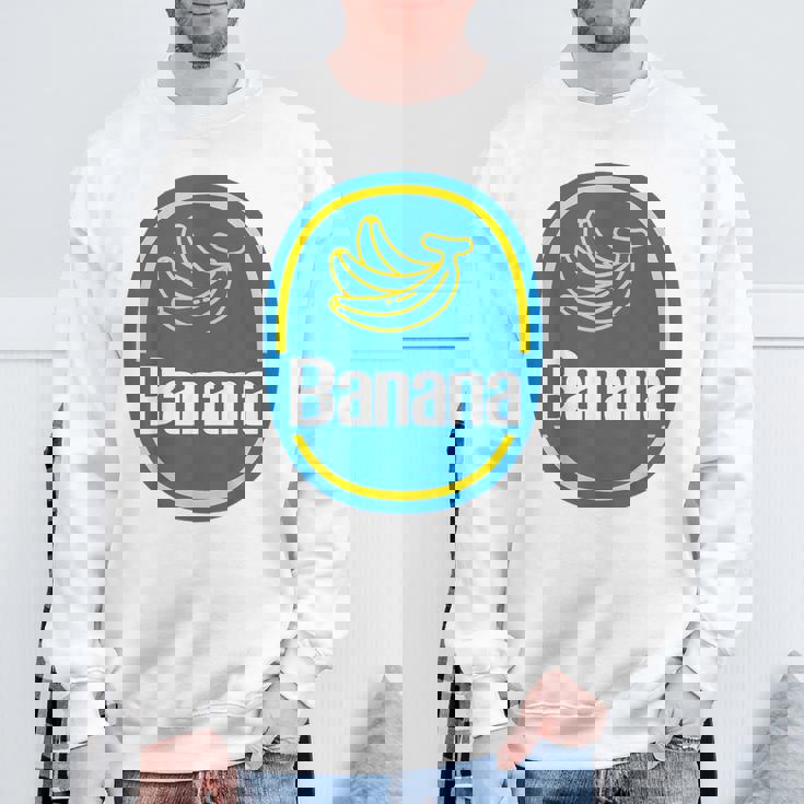 バナナ ステッカー フルーツ レイジー ハロウィン コスチューム スウェットシャツ 高齢者への贈り物