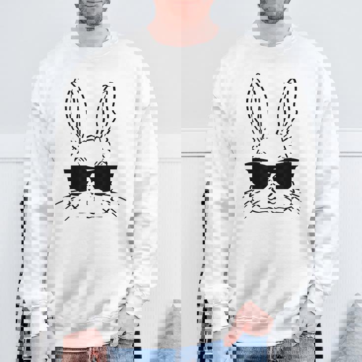 バニーフェイス サングラス イースターデー 男の子 幼児 キッズ スウェットシャツ 高齢者への贈り物