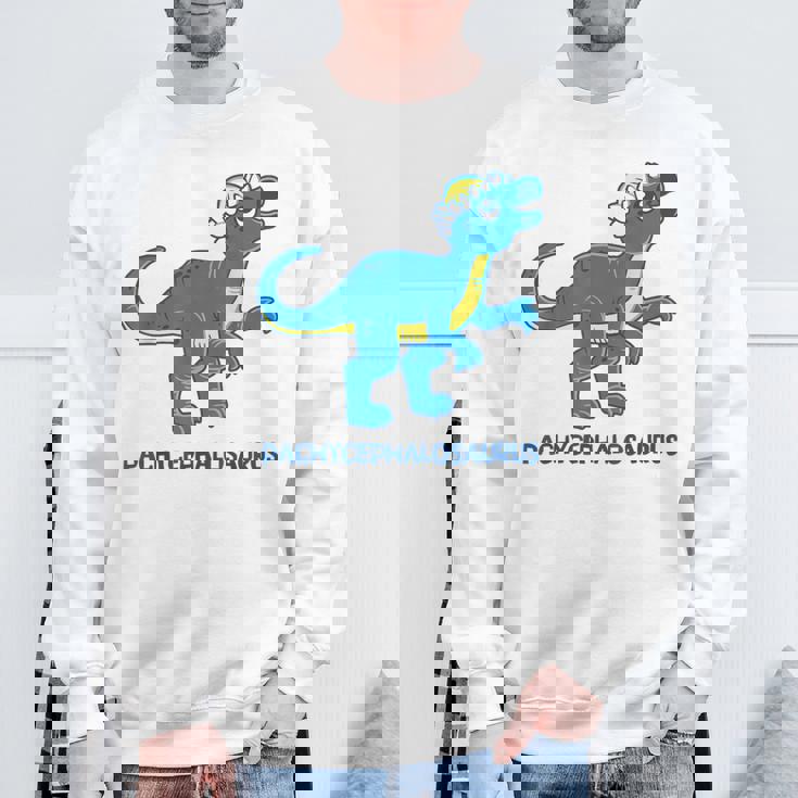 パキケファロサウルス 恐竜 キュート ジュラシック 恐竜 スウェットシャツ 高齢者への贈り物