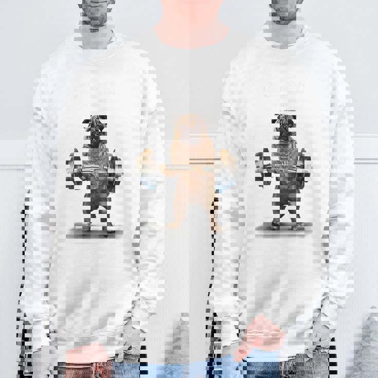 パグ の 筋トレ ついてこれないなら家に帰れ いぬ 犬 スウェットシャツ 高齢者への贈り物