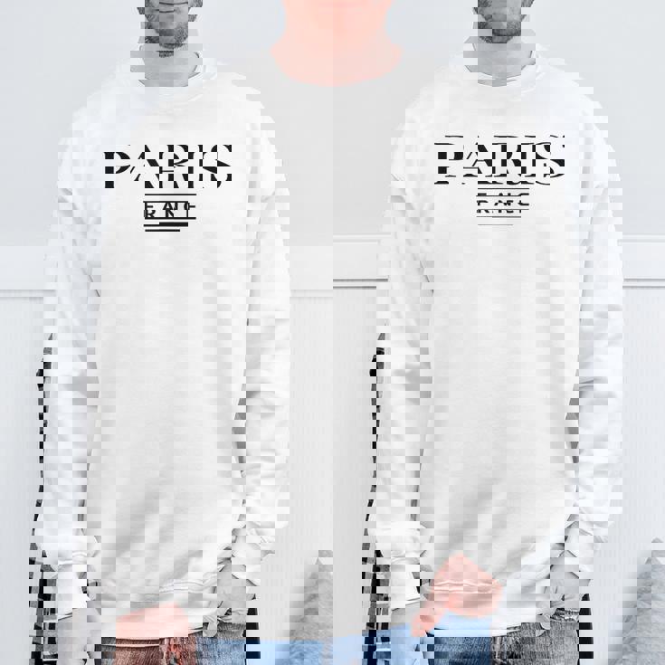 パリ フランス フランス クラシック メンズ レディース ギフト スウェットシャツ 高齢者への贈り物