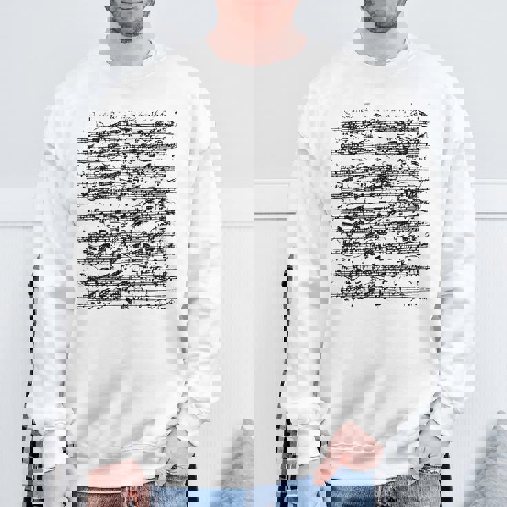 パルティータロ短調ソロヴァイオリンヨハン・セバスティアン・バッハ スウェットシャツ 高齢者への贈り物