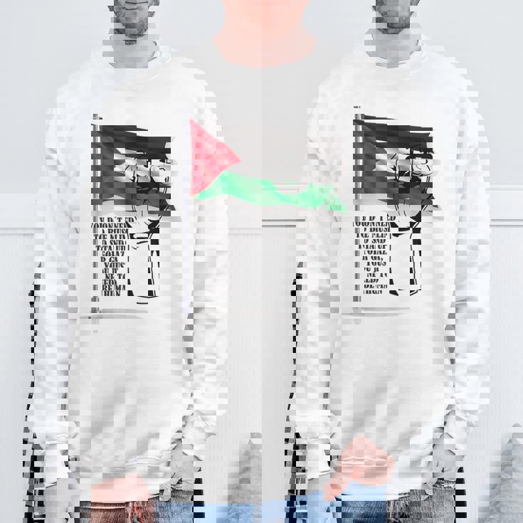 パレスチナフリーパレスチナフリーガザパレスチナ国旗 スウェットシャツ 高齢者への贈り物