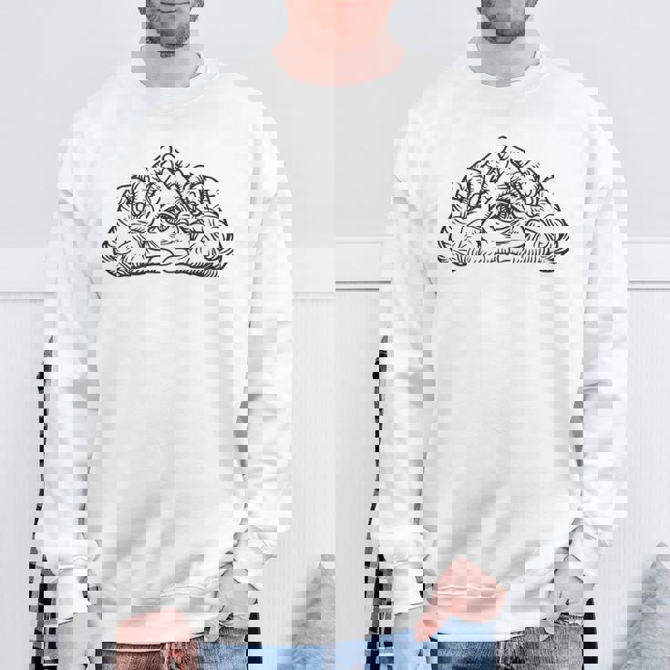 ヒップホップ Y2k Hip Hop ヴィンテージ レトロ エッジの効いたバックプリント ストリートウェア イルミナティ スウェットシャツ 高齢者への贈り物