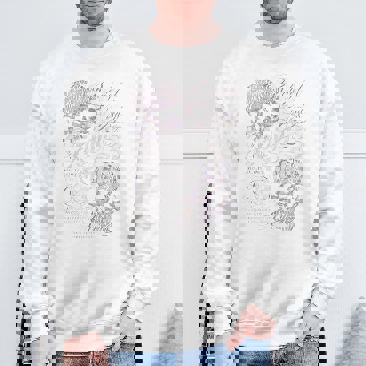 ヒップホップ アーバン ヴィンテージ エッジの効いた Y2k バックプリント ストリートウェア スカル 長袖tシャツ スウェットシャツ 高齢者への贈り物