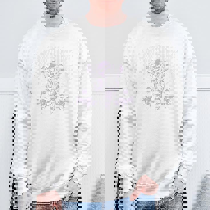 ヒップホップ アーバン ヴィンテージ エッジの効いた Y2k Hip Hop バックプリント ストリートウェア スカル スウェットシャツ 高齢者への贈り物