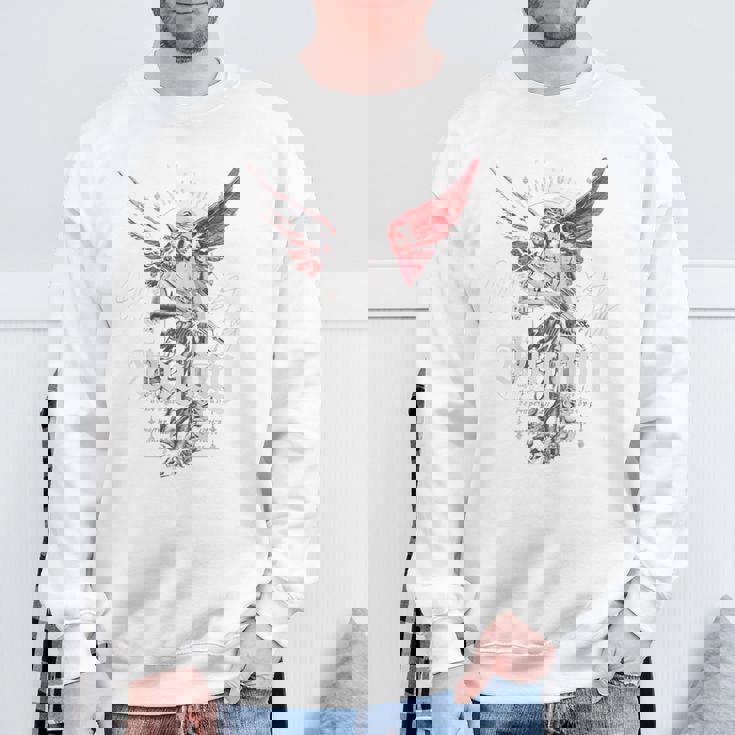 ヒップホップ ヴィンテージ エッジー アーバン Y2k バックプリント ストリートウェア エンジェル スウェットシャツ 高齢者への贈り物