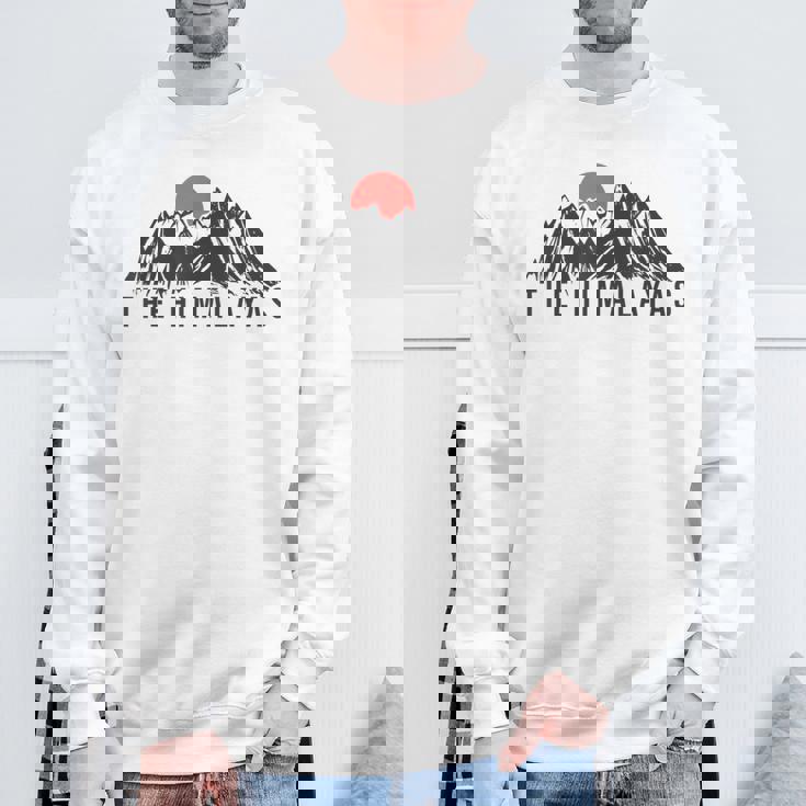 ヒマラヤ ネパール ブータン インド エベレスト スウェットシャツ 高齢者への贈り物