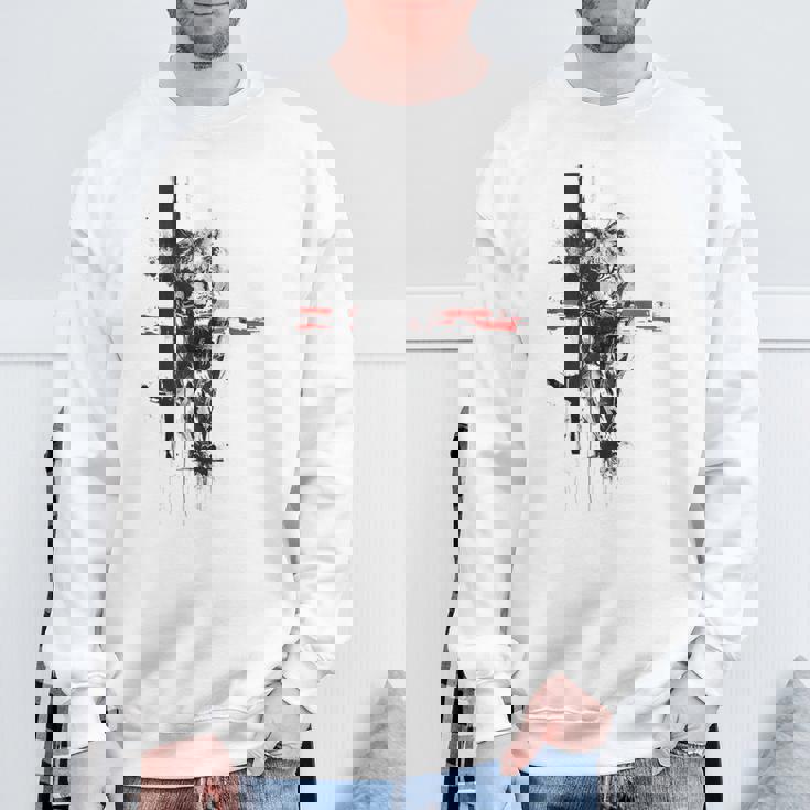 ヒョウ 動物 抽象 グラフィック 描画 絵画 ヒョウ スウェットシャツ 高齢者への贈り物