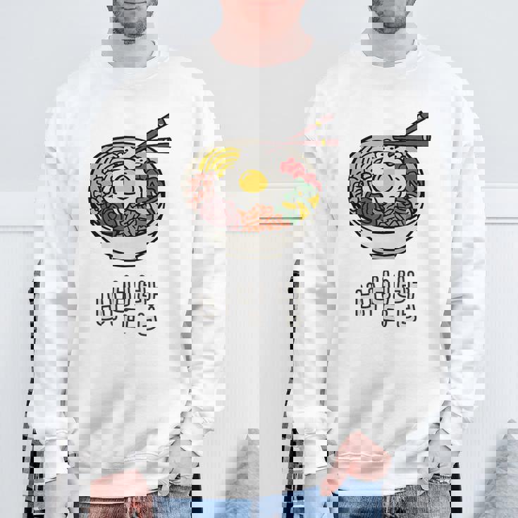 ビビンバボウル 韓国料理 ハングルキャラクター ハングル スウェットシャツ 高齢者への贈り物