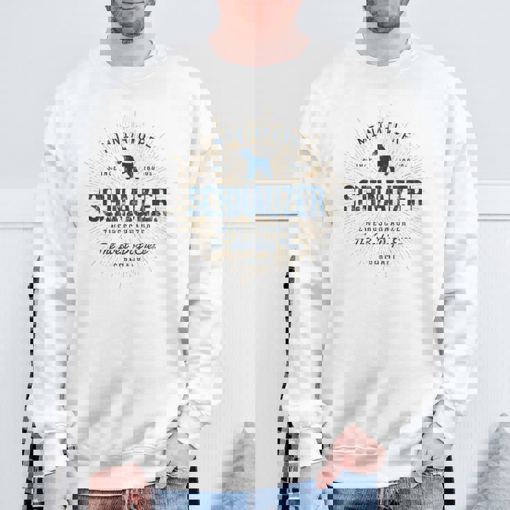 ビンテージ ミニチュア・シュナウザー レトロ スウェットシャツ 高齢者への贈り物