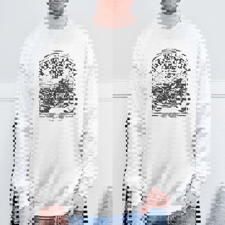 ビンテージレーサー、1964年創業、レトロバイク。オートバイ愛好家。 スウェットシャツ 高齢者への贈り物