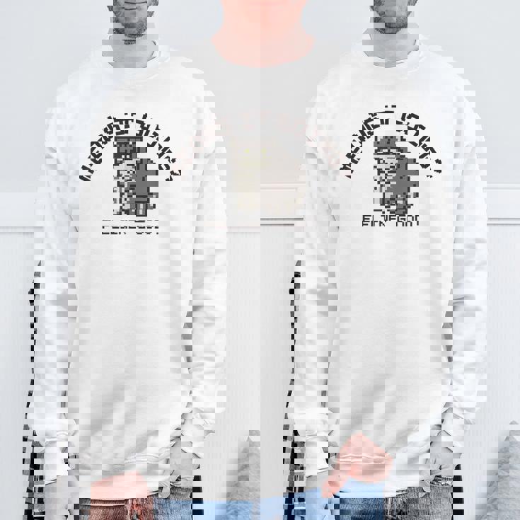 ピクセル アニマルズ マヌルネコ Manul Pallas's Cat 黒フォント スウェットシャツ 高齢者への贈り物