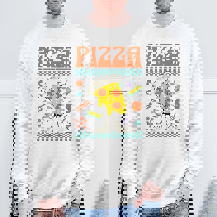 ピザ愛好家 ピザピース スウェットシャツ 高齢者への贈り物