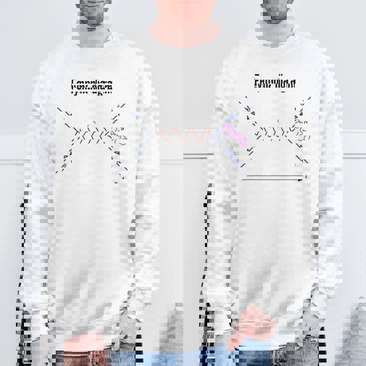 ファインマン図 物理学 量子野外物理学 スウェットシャツ 高齢者への贈り物