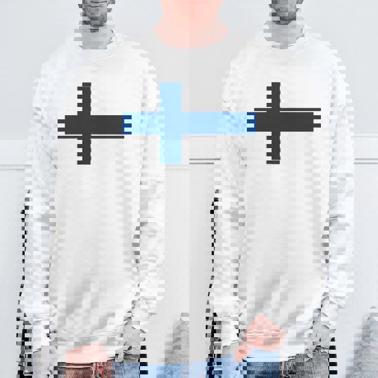 フィンランド国旗 ノルディック クロス スウェットシャツ 高齢者への贈り物