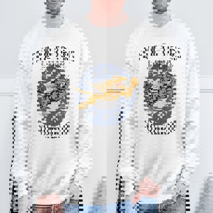 フライングタイガーの第二次世界大戦 インシグニア ビンテージ 第二次世界大戦 航空隊 スウェットシャツ 高齢者への贈り物