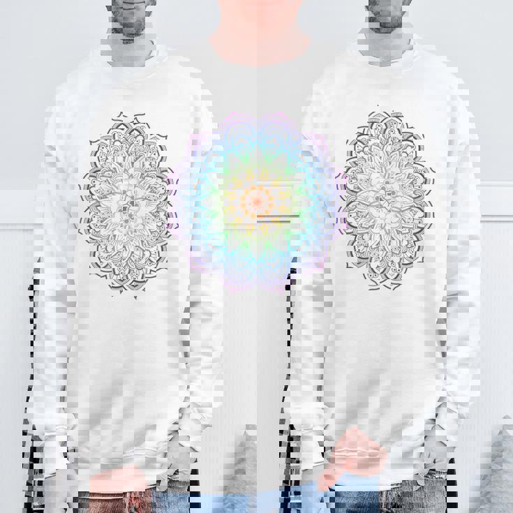 フラワー オブ ライフ フラワー ライト ワーカー スピリチュアル スウェットシャツ 高齢者への贈り物