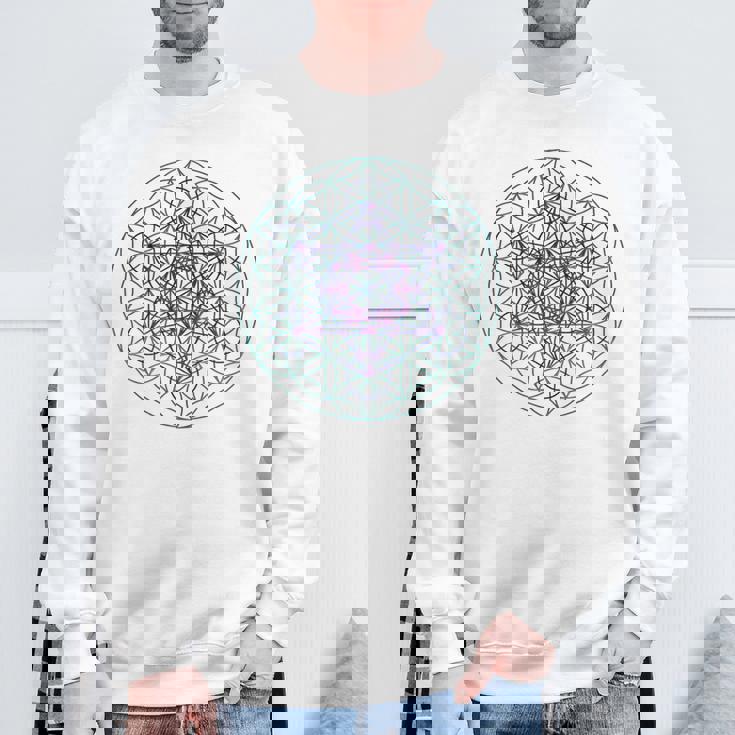 フラワーオブライフ メタトロンキューブ1シンボルtシャツ スウェットシャツ 高齢者への贈り物