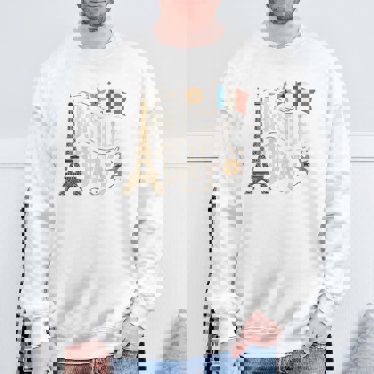 フランスの国旗 ヴィンテージ バスティーユの日 2019 パリ 1789 フランス 長袖tシャツ スウェットシャツ 高齢者への贈り物