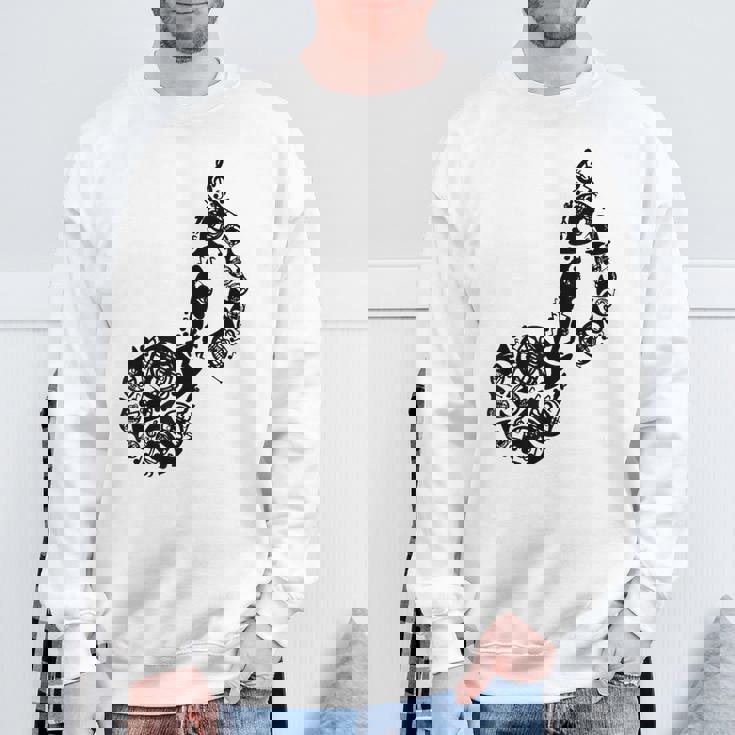 フレンチホルン愛好家 スウェットシャツ 高齢者への贈り物