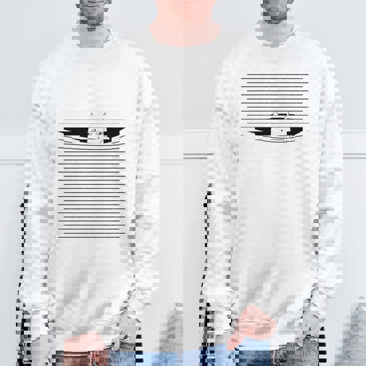 ブラインドを指で下げる猫 猫好き ねこ好き ネコ好き 猫の飼い主 ブラインドネタ おもしろ かわいい ねこ ネコ 猫 長袖tシャツ スウェットシャツ 高齢者への贈り物