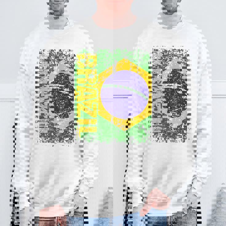 ブラジル 旗 大 国旗 メンズ レディース キッズ ブラジル スウェットシャツ 高齢者への贈り物