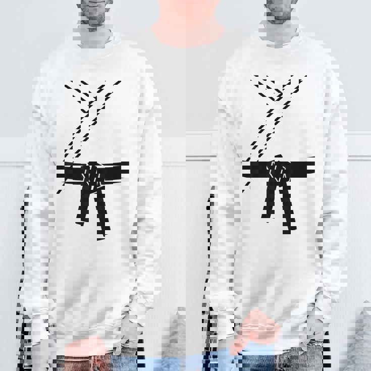 ブラックベルトコスチューム 空手着 柔道 テコンドー カンフー 武道 スウェットシャツ 高齢者への贈り物