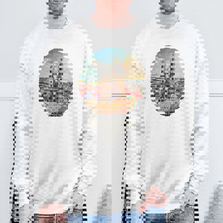 プラハ チェコ共和国 お土産 プラハ 長袖tシャツ スウェットシャツ 高齢者への贈り物