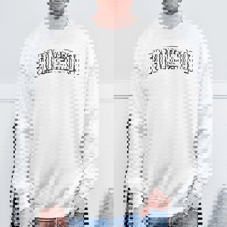 プリンストン テキサス ビンテージ アスレチック スポーツ B&W プリント スウェットシャツ 高齢者への贈り物