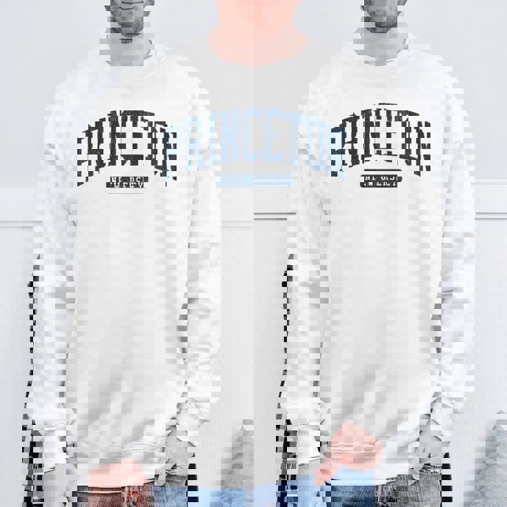 プリンストン ニュージャージー Nj カレッジ大学スタイル ブルー 長袖tシャツ スウェットシャツ 高齢者への贈り物