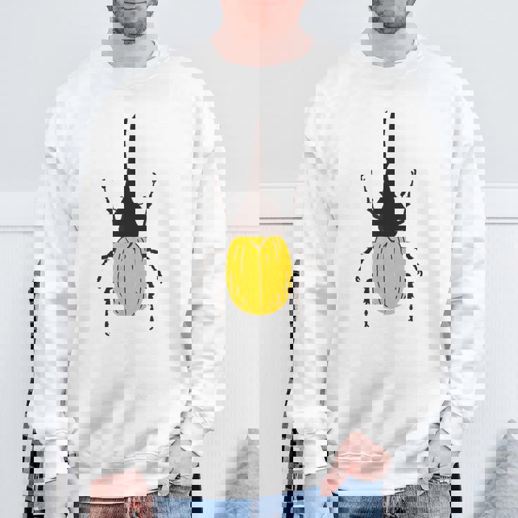 ヘラクレスオオカブト _昆虫_カブトムシ スウェットシャツ 高齢者への贈り物