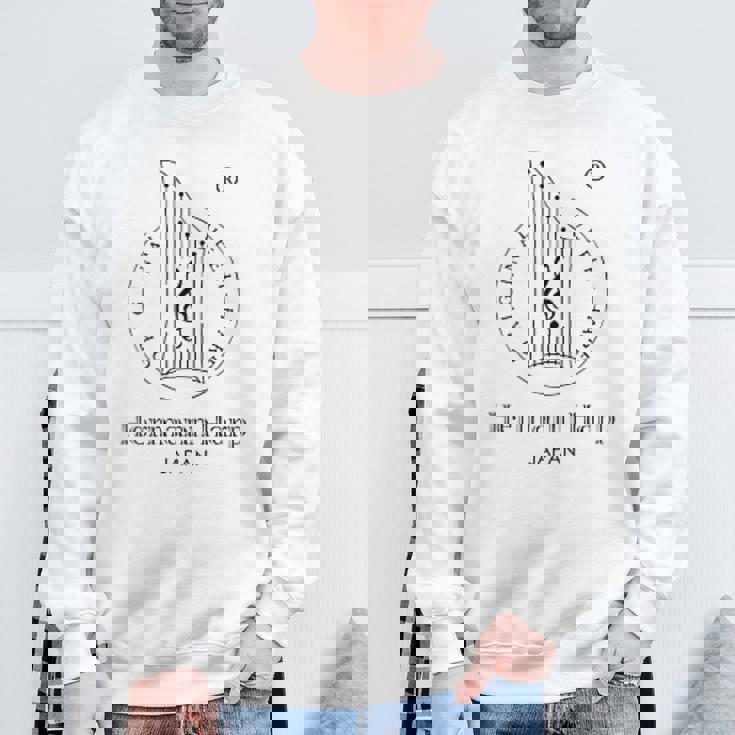 ヘルマンハープ・黒ロゴ スウェットシャツ 高齢者への贈り物