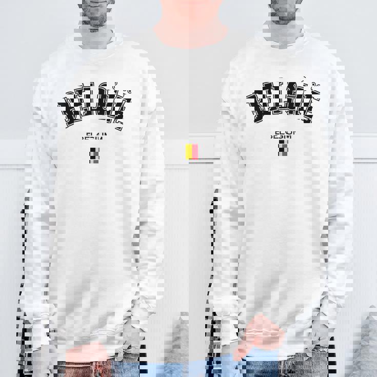 ベルギー ベルギー ベルギー国旗 愛国的 国家的お土産 スウェットシャツ 高齢者への贈り物