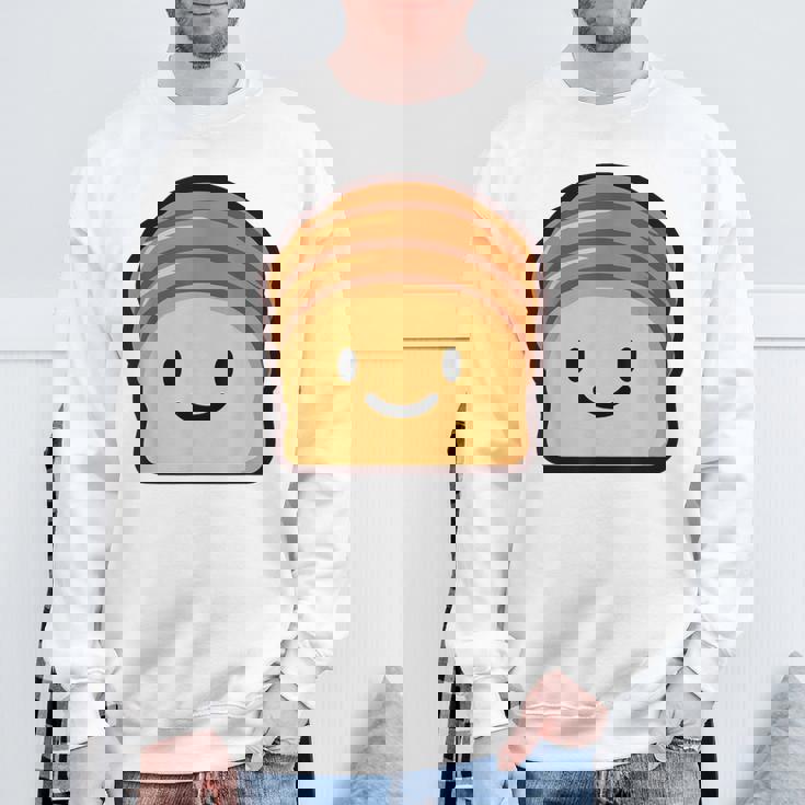 ベーカリー パン ブリオッシュ シンプルでミニマルなユーモア ブリオッシュ スウェットシャツ 高齢者への贈り物