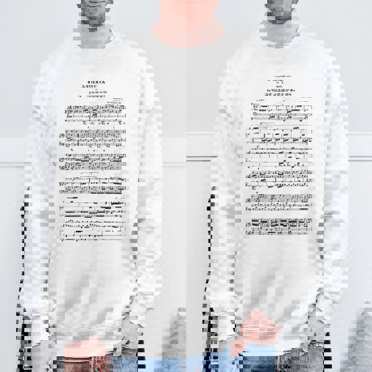 ベートーヴェン 楽譜 ピアノ ピアニスト スウェットシャツ 高齢者への贈り物