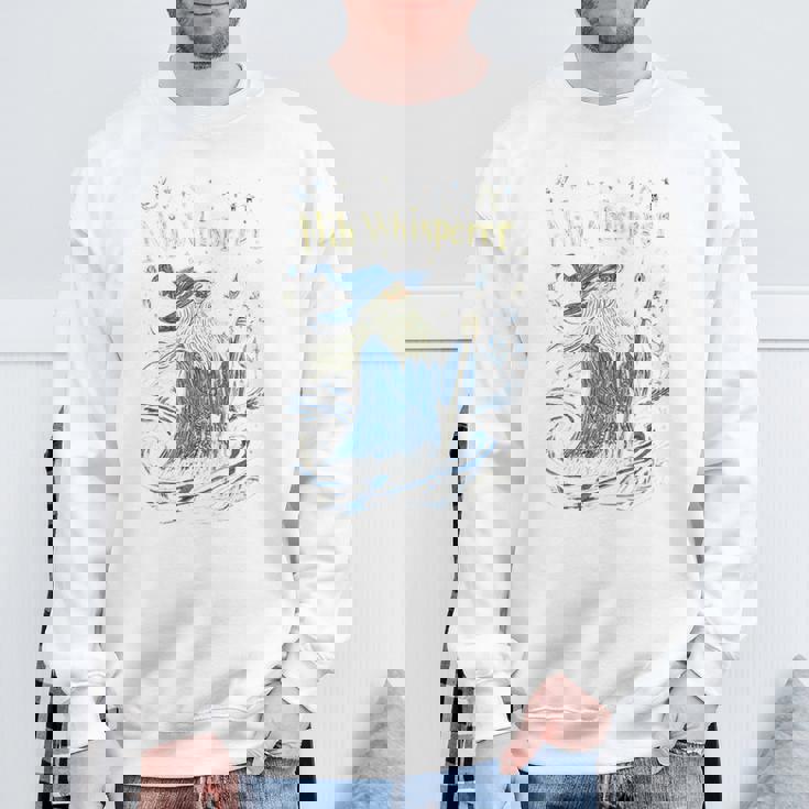 ペン先 ウィスパラー デザイン 面白い 魔法使い インク 描画 美学 長袖tシャツ スウェットシャツ 高齢者への贈り物