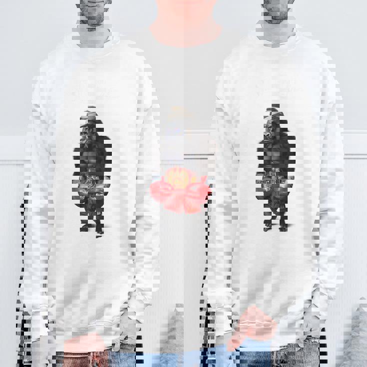 ボクシング チャンピオン ゴリラ ボクサーファイター スウェットシャツ 高齢者への贈り物