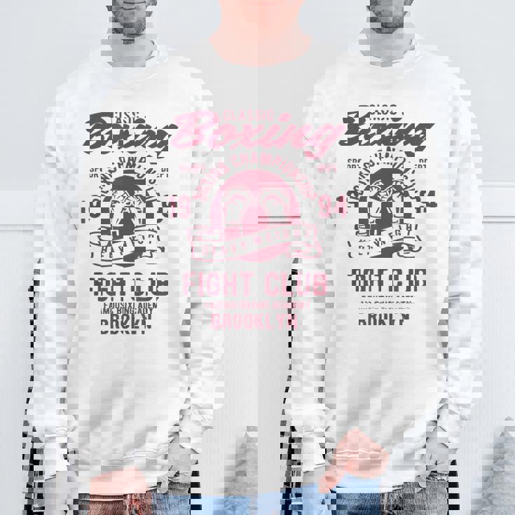 ボクシングクラシックヘビー級ファイトクラブ名門アカデミーボクシング スウェットシャツ 高齢者への贈り物