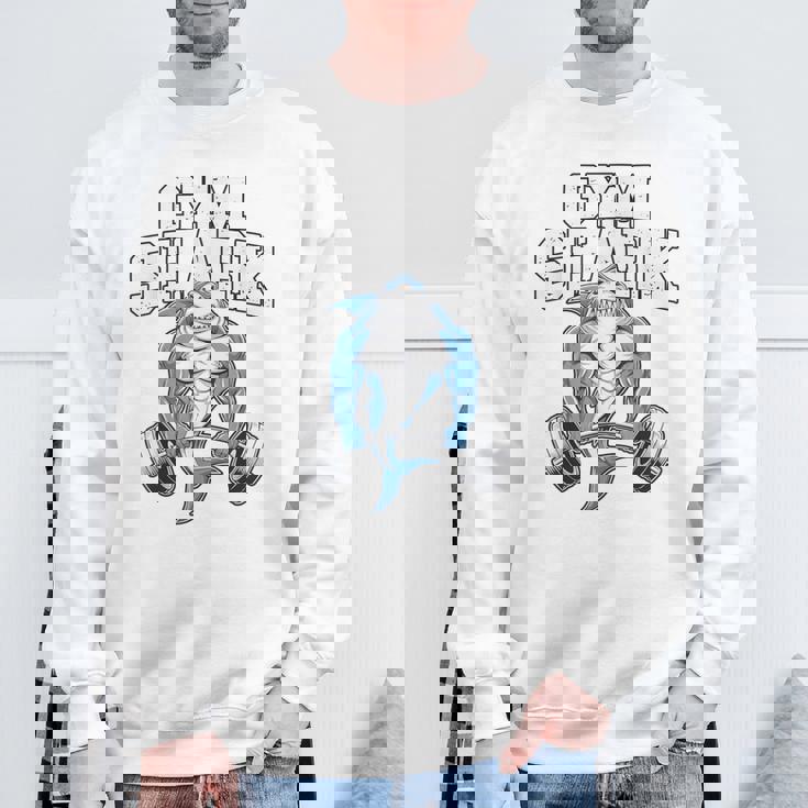 ボディビルダー サメの恋人 ジム フィットネス ワークアウト ボディービル スウェットシャツ 高齢者への贈り物