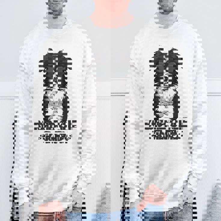 ボーダーコリー 犬 おじいちゃん スウェットシャツ 高齢者への贈り物