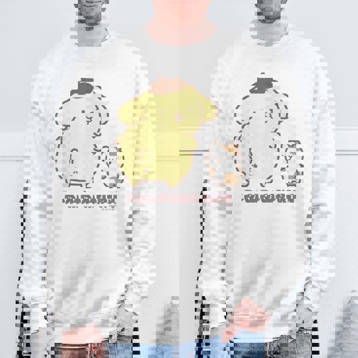 ポムポムプリン ふりむき ライトカラー スウェットシャツ 高齢者への贈り物