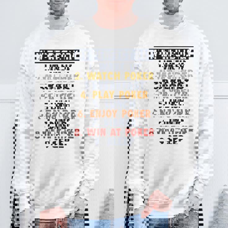 ポーカー パーフェクトデイ ポーカーハンド テキサスホールデムプレーヤー ポーカー スウェットシャツ 高齢者への贈り物